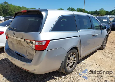 2012 Honda Odyssey Ex-L из США, поврежденный, VIN 5FNRL5H65CB147666